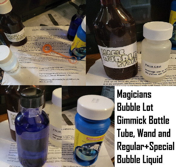 "VINTAGE"  MAGICIANS BUBBLE LOT - BUBBLE MAGIC ACCESSORIES FOR MAGICIANS