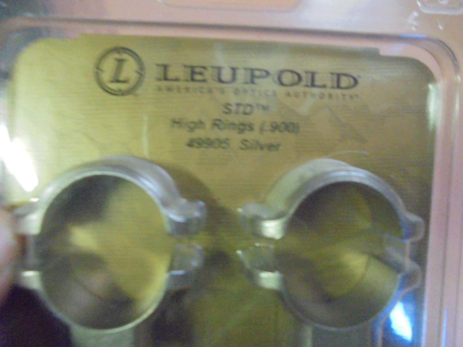 New in package Leupold STD High Scope Rings 49905 Silver