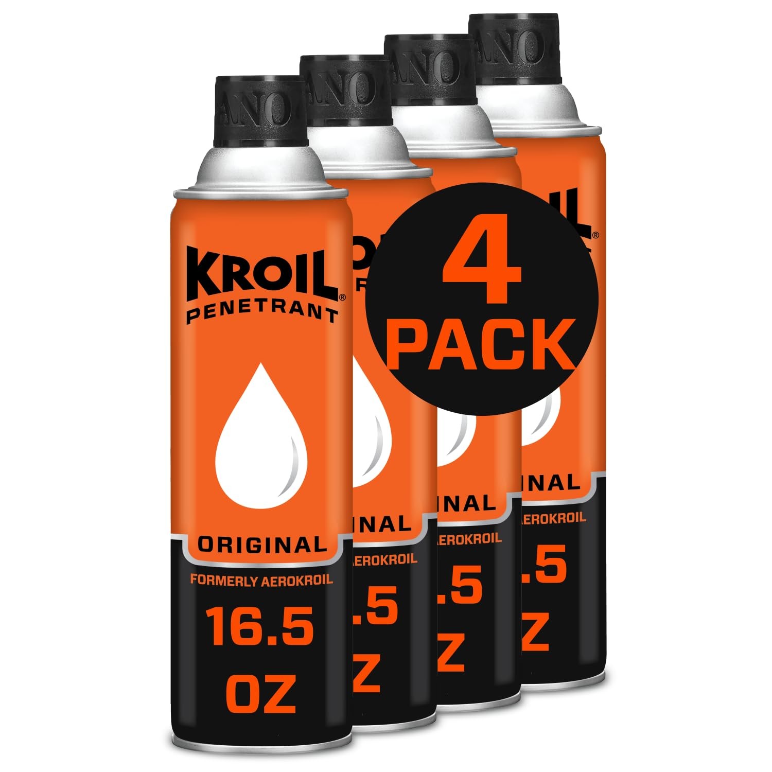 Aerosol Penetrant Lubricant Corrosion Inhibitor 16.5 oz 4 Pack AZKS162C4 Kroil
