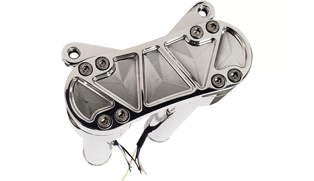 Accutronix 1 1/8in. Bandit Riser Kits With Gauge Mount Adapter - 10in. - Chrome