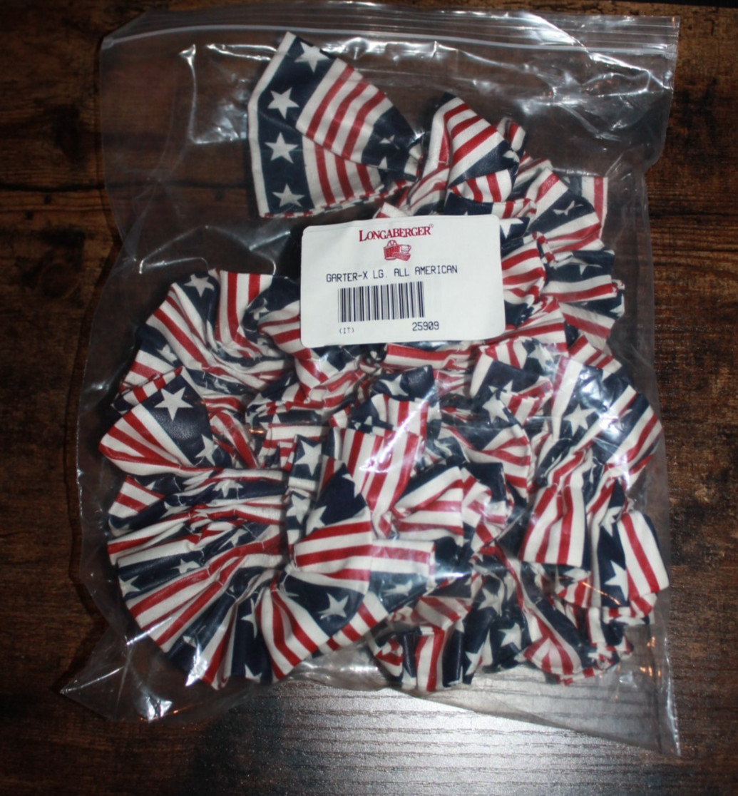 Longaberger X-Large XL Garter - All American - Brand NEW in Bag 25909