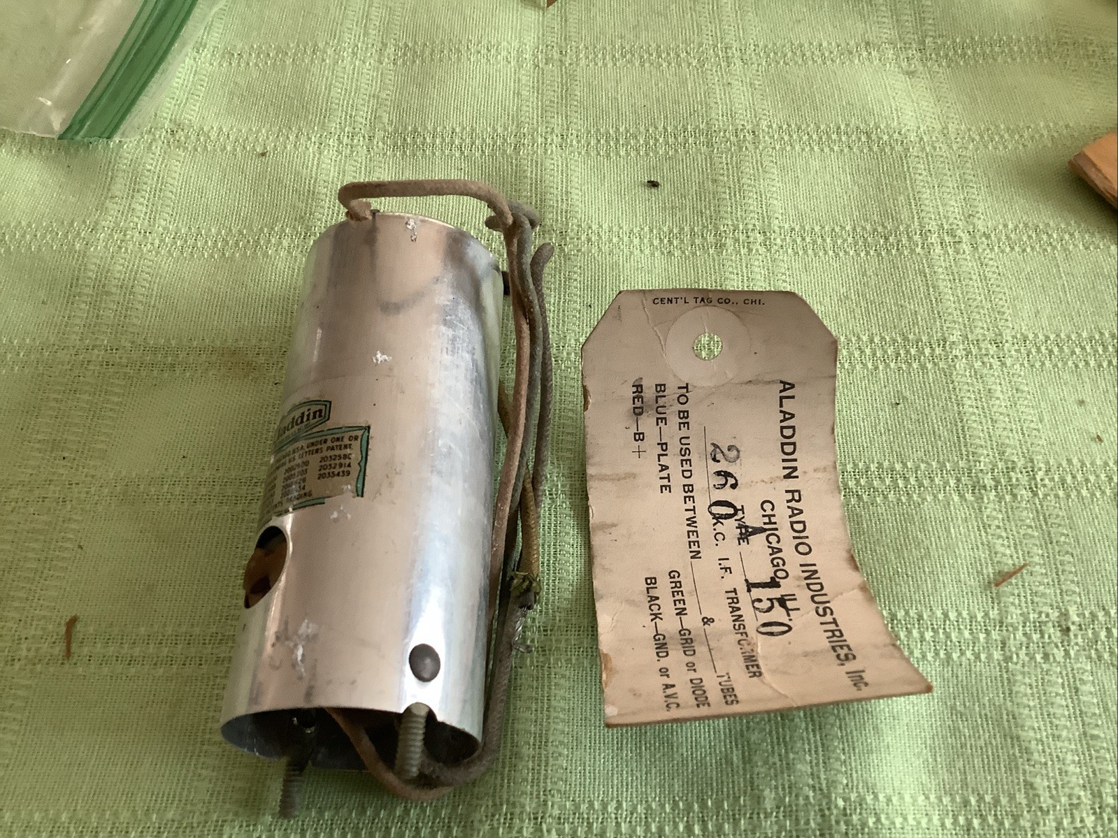 Aladdin Type A150 Cylindrical IF Transformer 260kHz Kc