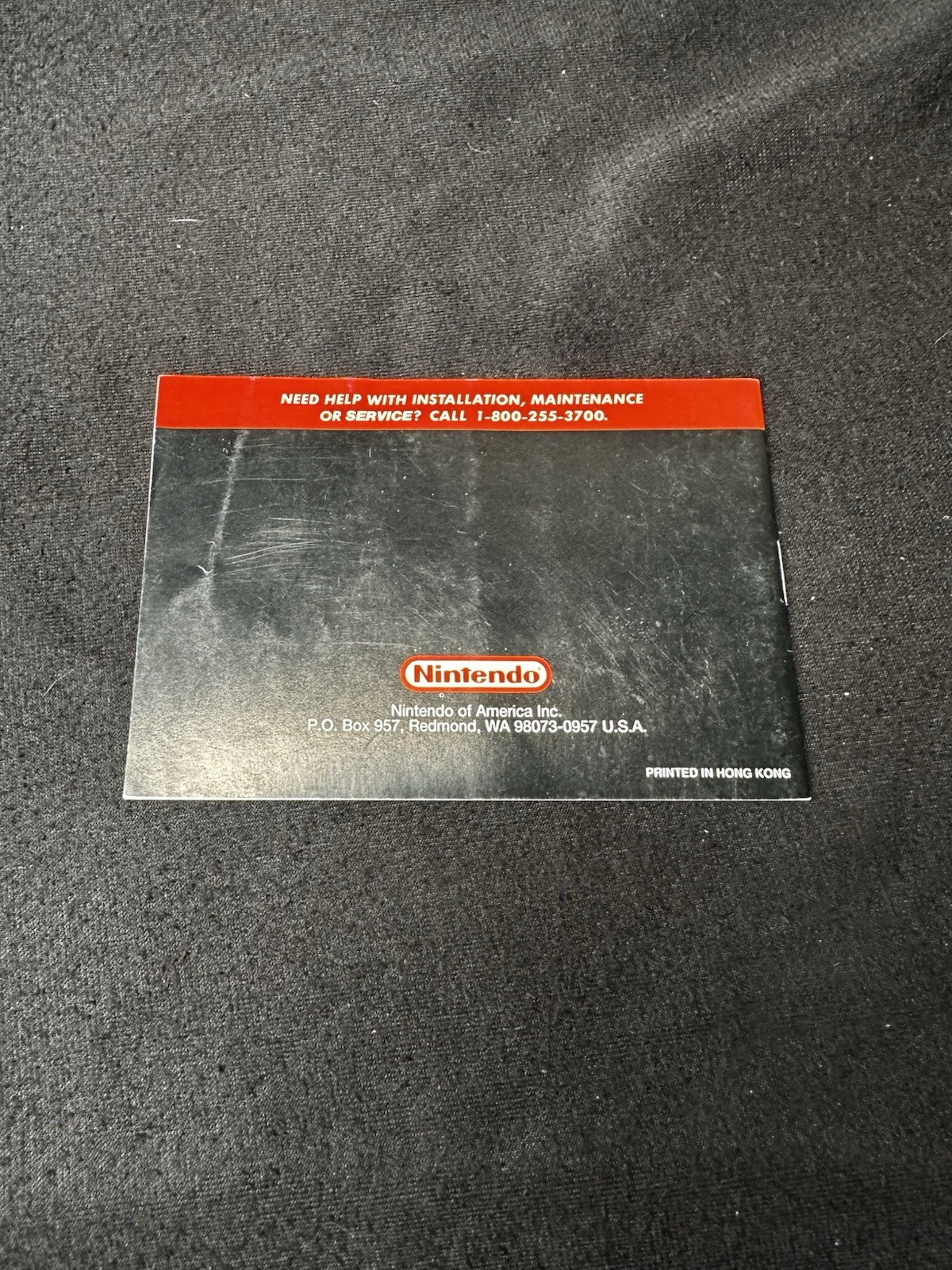 Original Gameboy Instruction Booklet