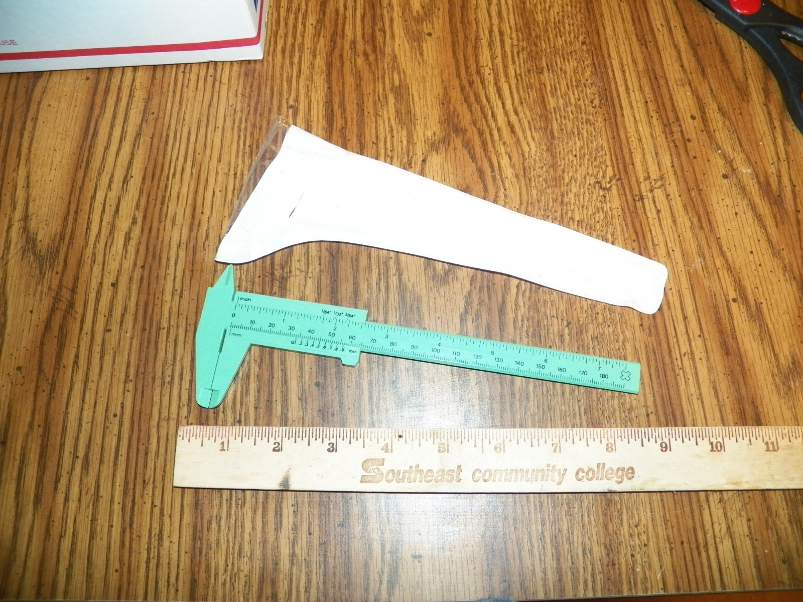 Vintage Advertising Plastic Vernier Caliper - KLEENE EQUIPMENT; Clara City, MN