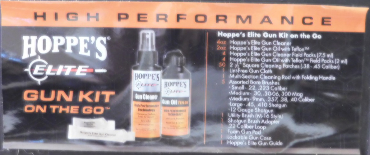 Hoppe's Elite Gun Care On-The-Go Cleaning Kit-EGCOTG