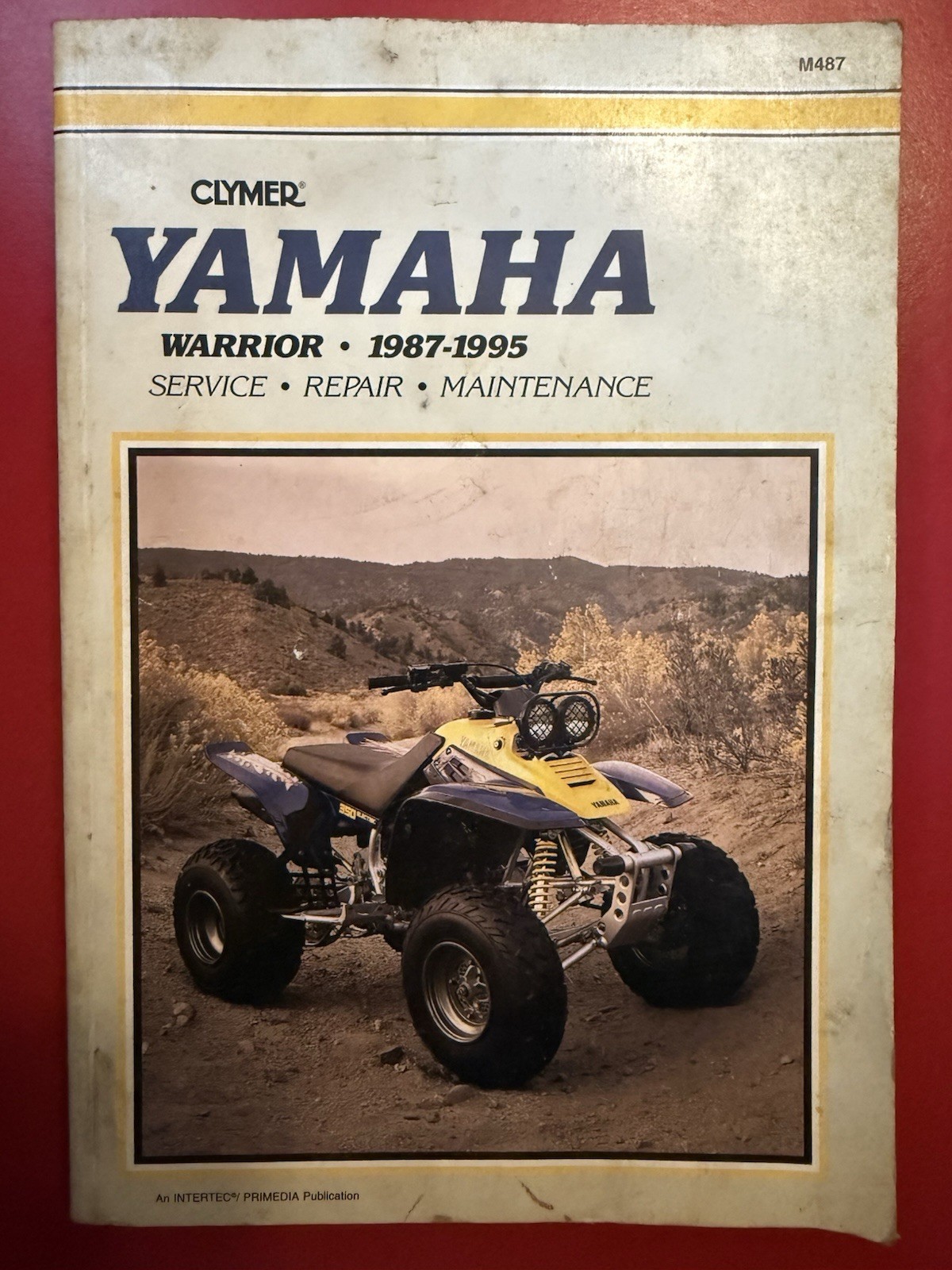 1987 - 1995.  Yamaha Warrior ATV Clymer Repair Manual M487.  94 93 92 91 90 89