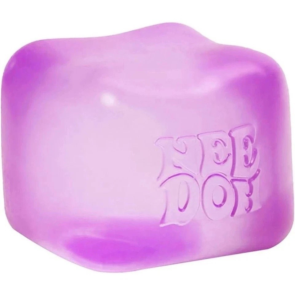 Nee Doh Nice Cube Super Solid Squish! - Blue Purple Pink - Brand New! US
