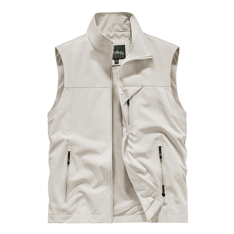 Mens Vests Waistcoat Utility Photographer Fishing Vest Sports Workwear Fisherman