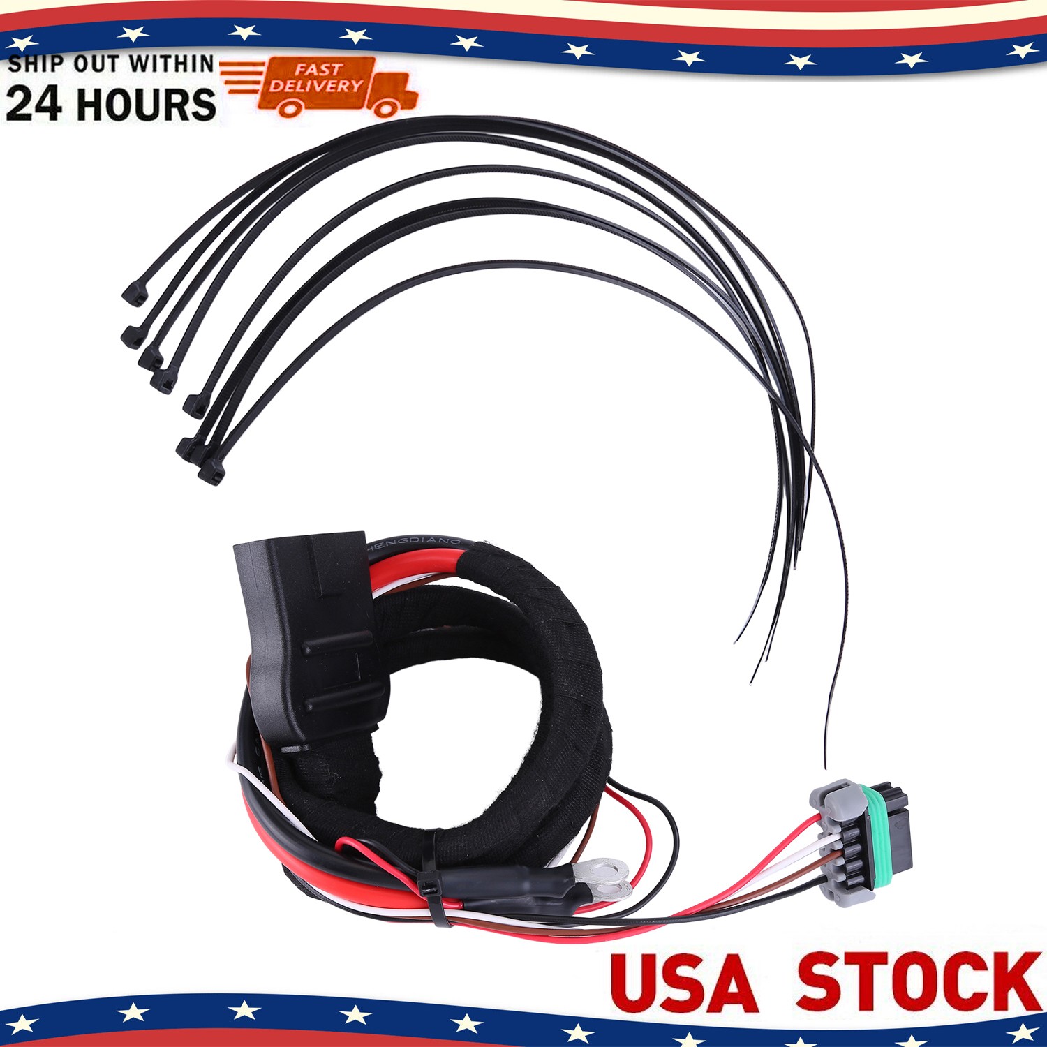 42015 Fleet Flex Plow Side Power + Ground 4 Pin Cable Fits For Western Fisher