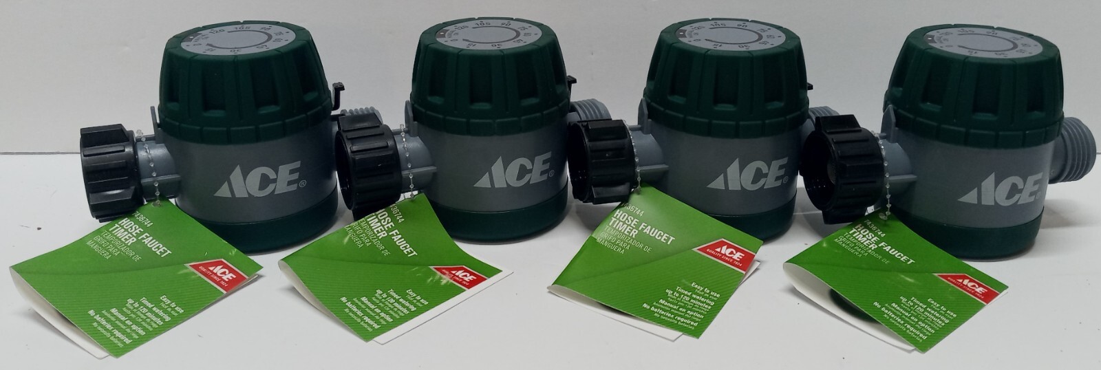 Lot of 4 Ace Hose Faucet  Timer  Watering 7436744...........................3g4