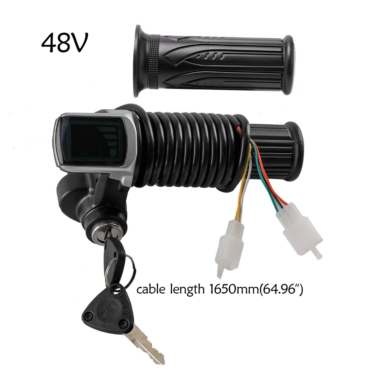 48V 1000W Brush Motor Speed LCD Controller Throttle for E Bike Scooter Go Kart