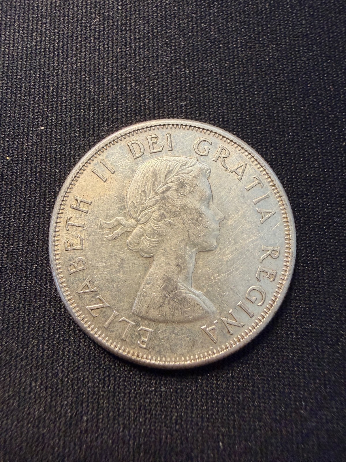 1959 Canadian Silver 80% 50 Cents Coin