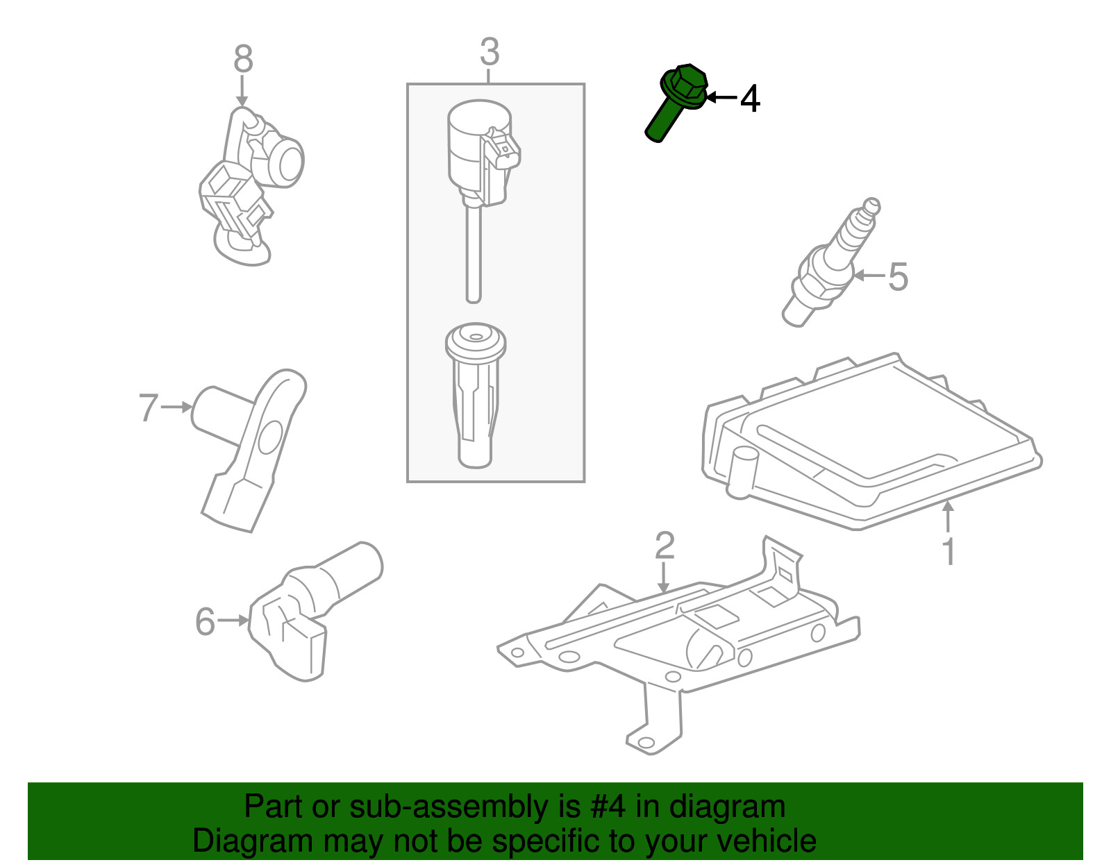 Genuine Ford Ignition Coil Bolt W714507-S437
