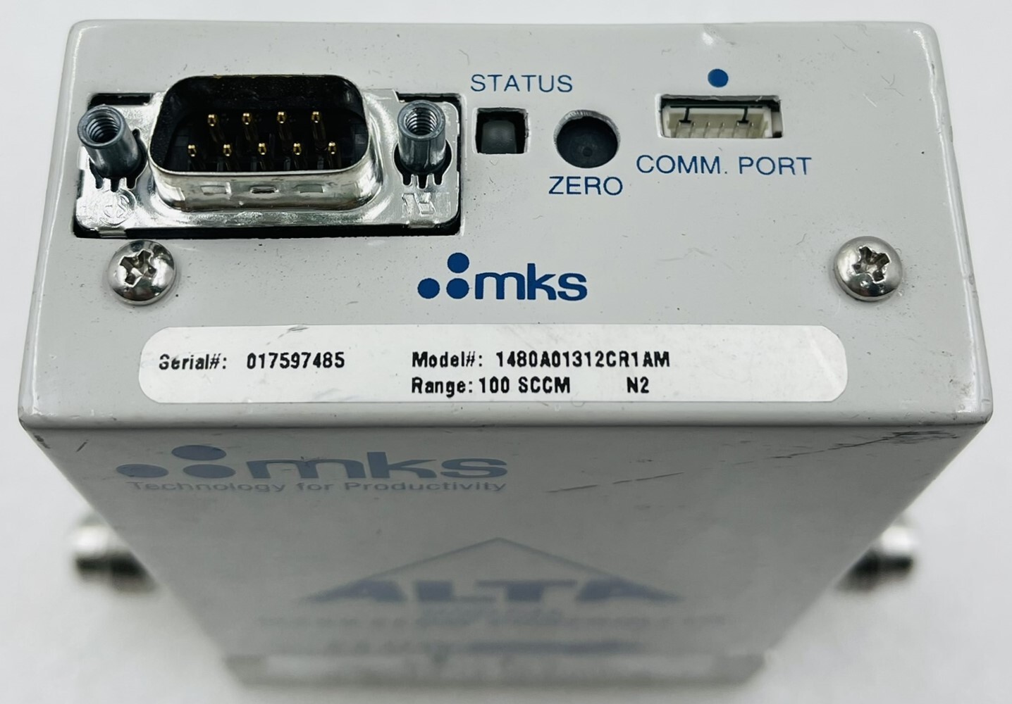 MKS 1480A01312CR1AM Mass Flow Controller 100 SCCM N2