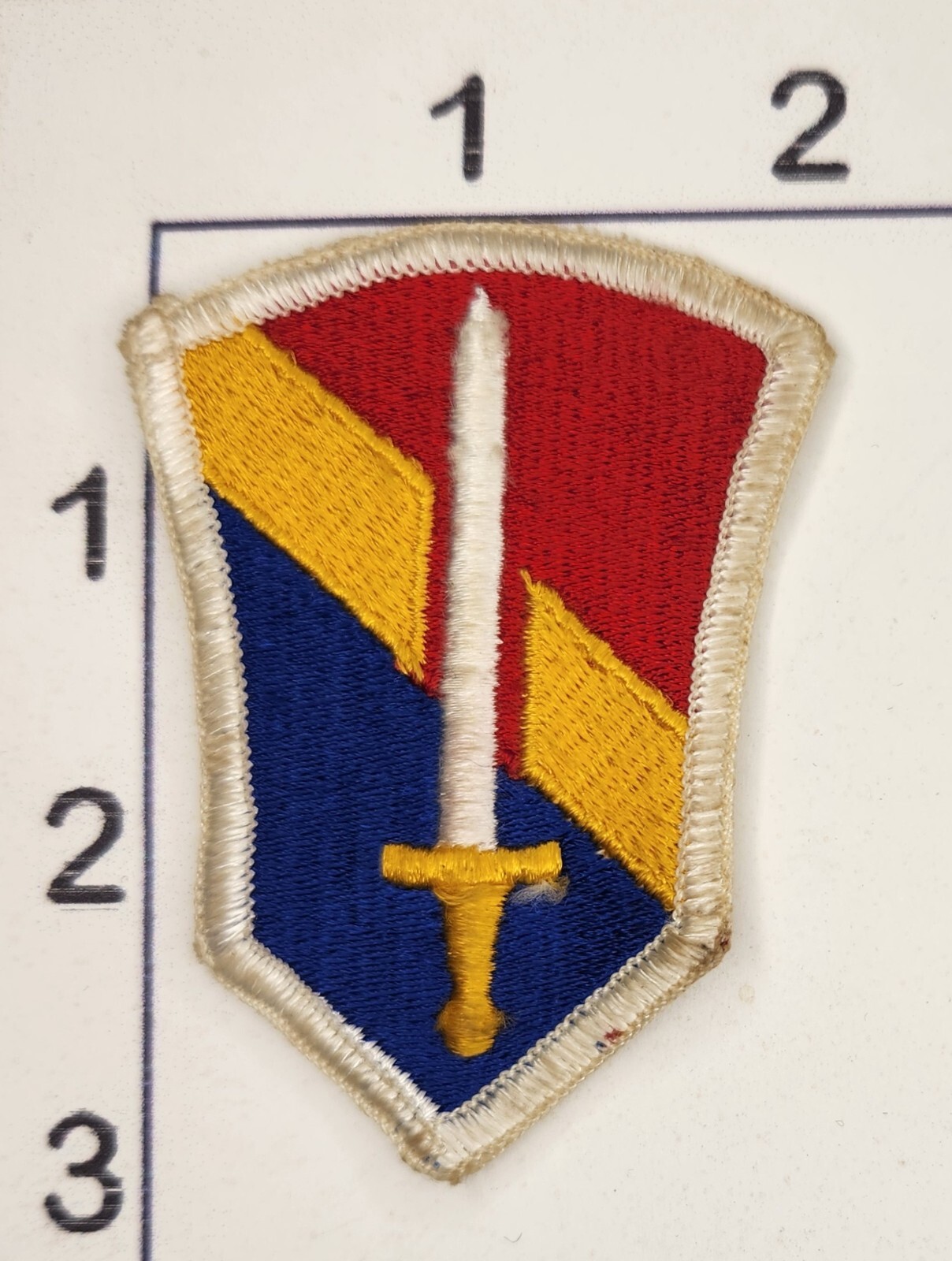 United States Army First Field Force Patch Blue Red Yellow Sword Embroidered