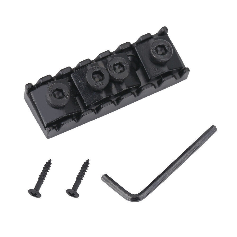 String Locking Nut with Mounting Screws for 7 Strings Electric Guitar