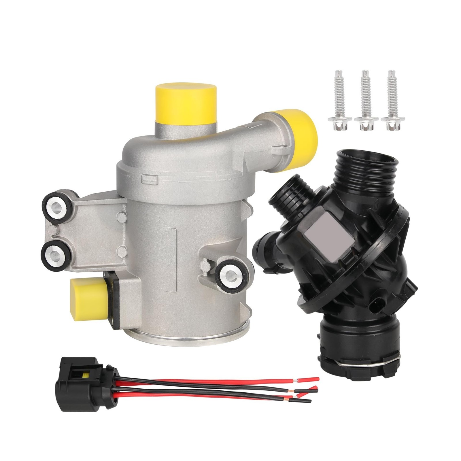 Electric Engine Water Pump W/Thermostat Compatible with BMW 335i, 335i xDrive...