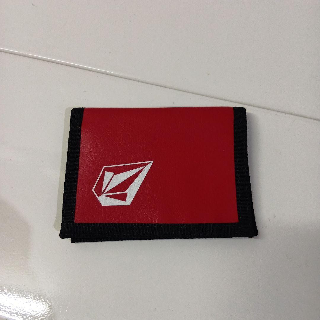 296 Volcom Red Bifold Wallet