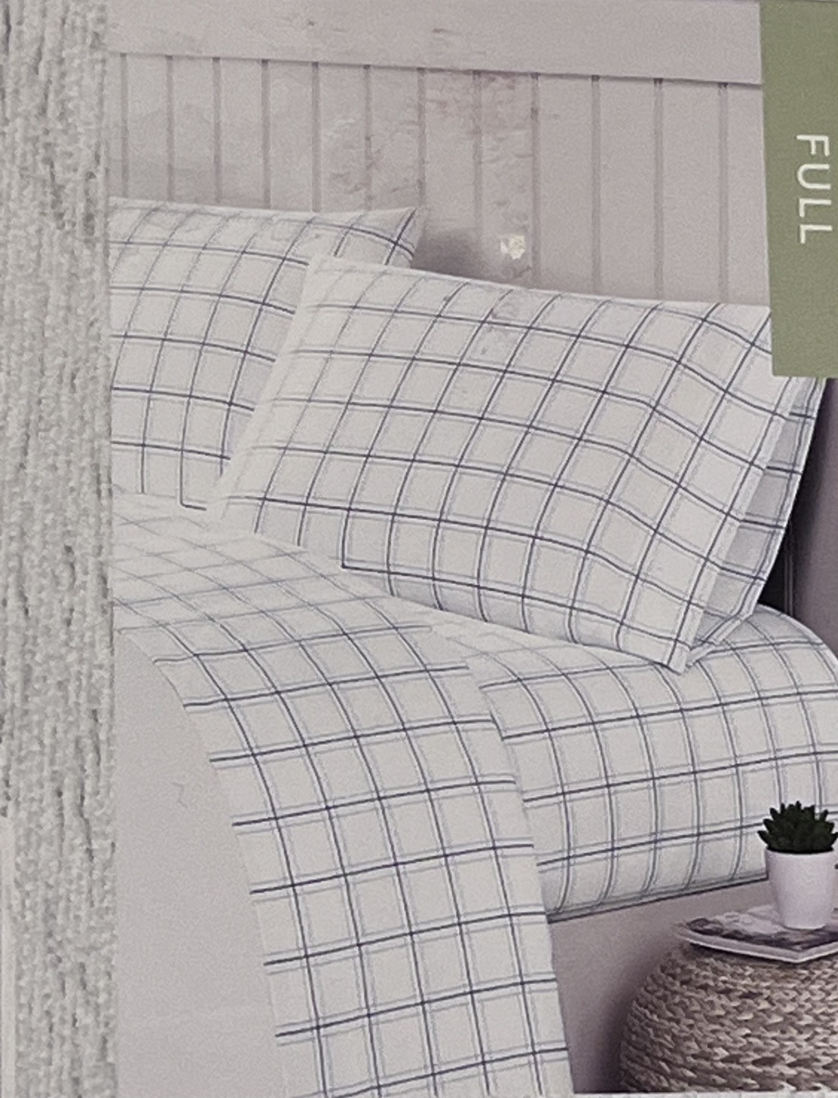 Truly Soft Everyday Sheet Set Navy Plaid Nautical Blue 4-Piece Full Sheet Set