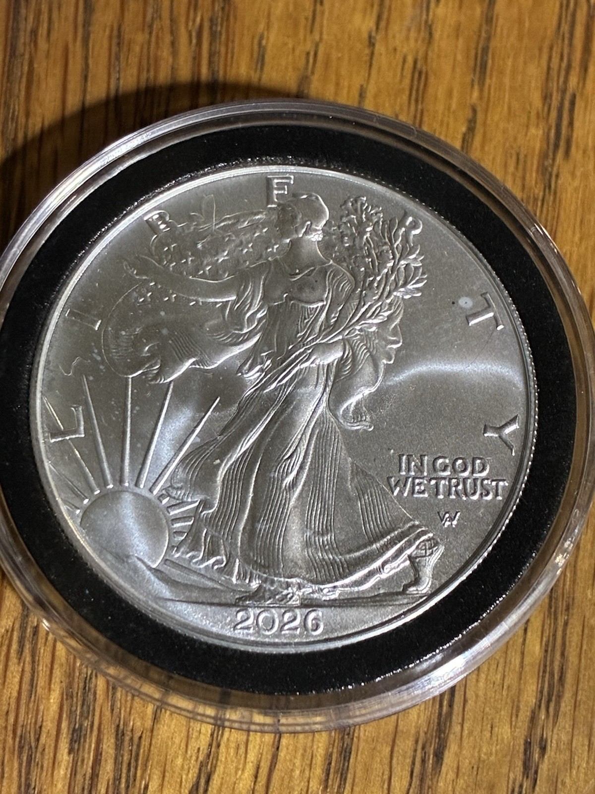 2026-W American Silver Eagle 1 oz .999 Fine Silver BU in Capsule