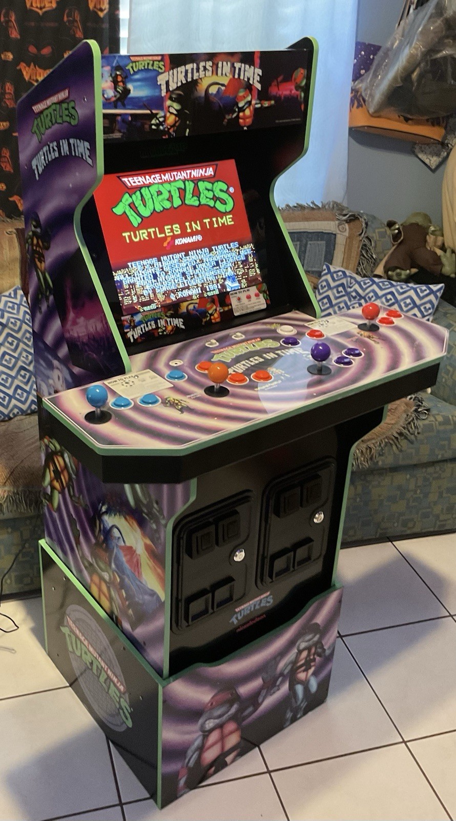 Arcade 1Up Teenage Mutant Ninja Turtles: Turtles in Time Arcade Working Great