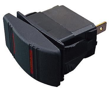 Sea-Dog Illuminated Contura Rocker Switch, SPST, On/Off, 420211-1