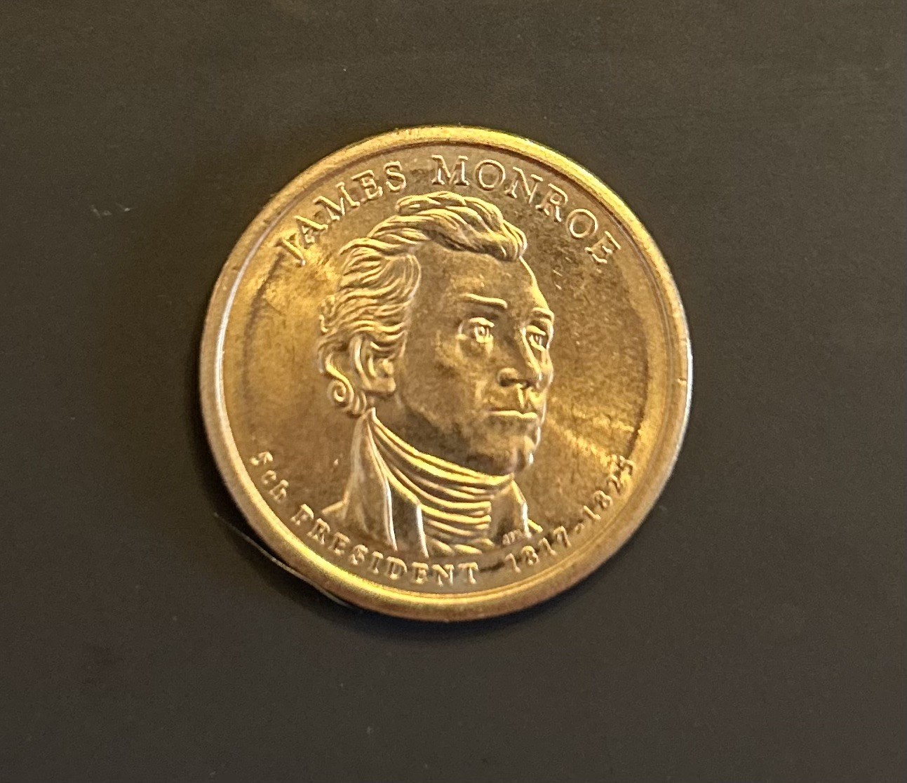 5 presidential dollar coins