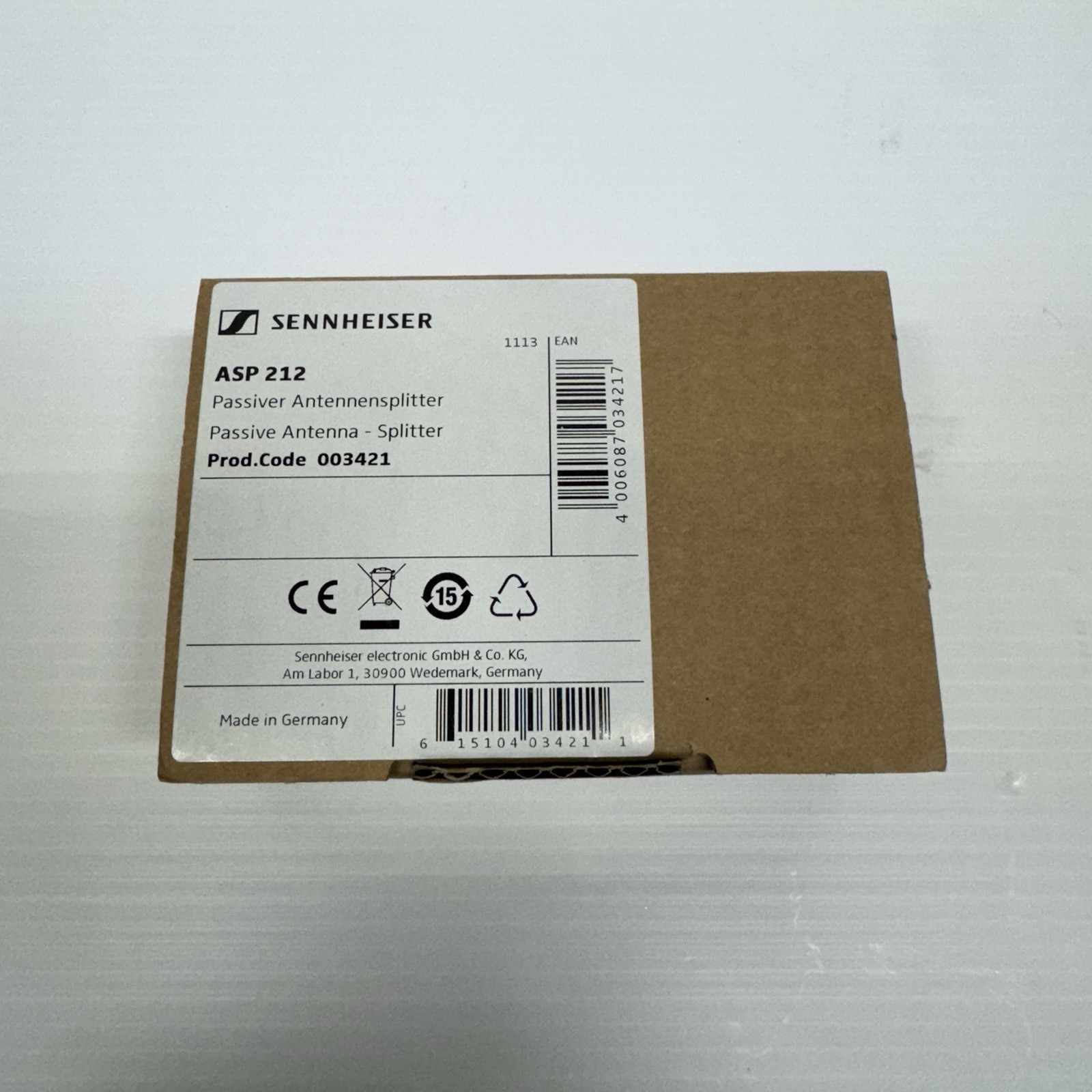 Sennheiser ASP 212 - 2-Way Passive Antenna Splitter