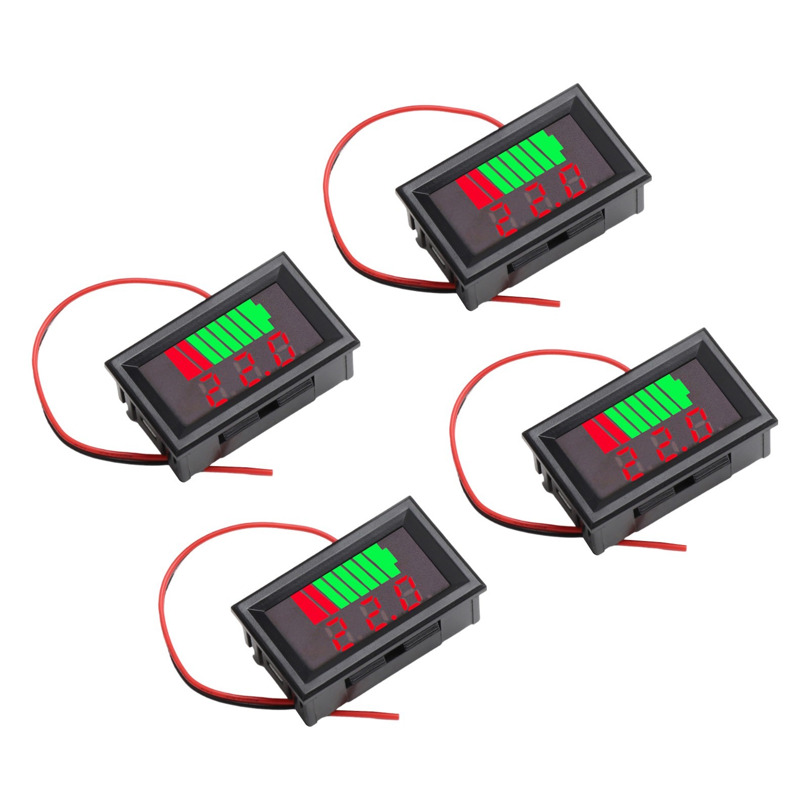 Accurate 12V to 72V Battery Meter with Automatic Identification Feature