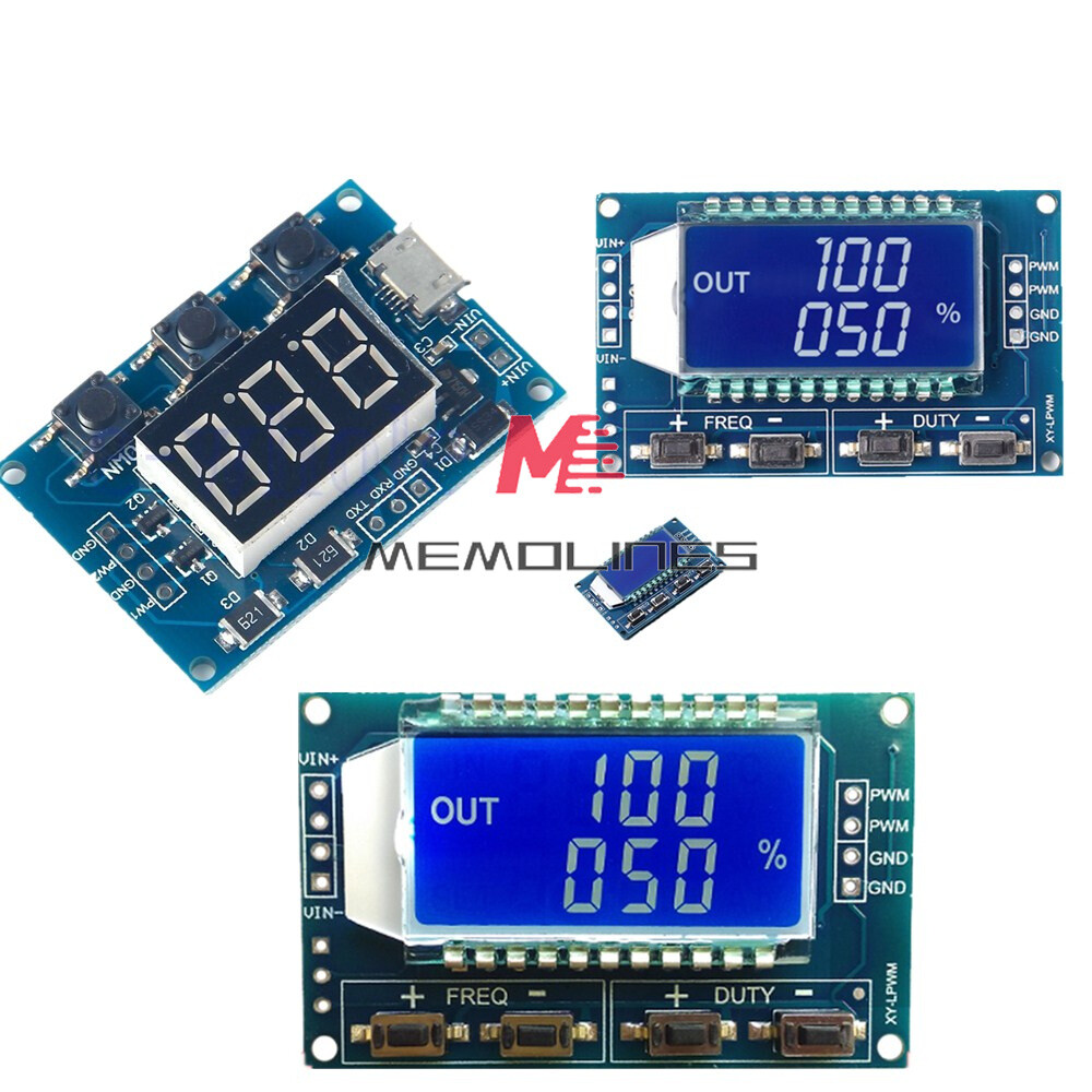 Adjustable PWM Pulse Frequency Duty Cycle Square Wave Signal Generator Module 2C