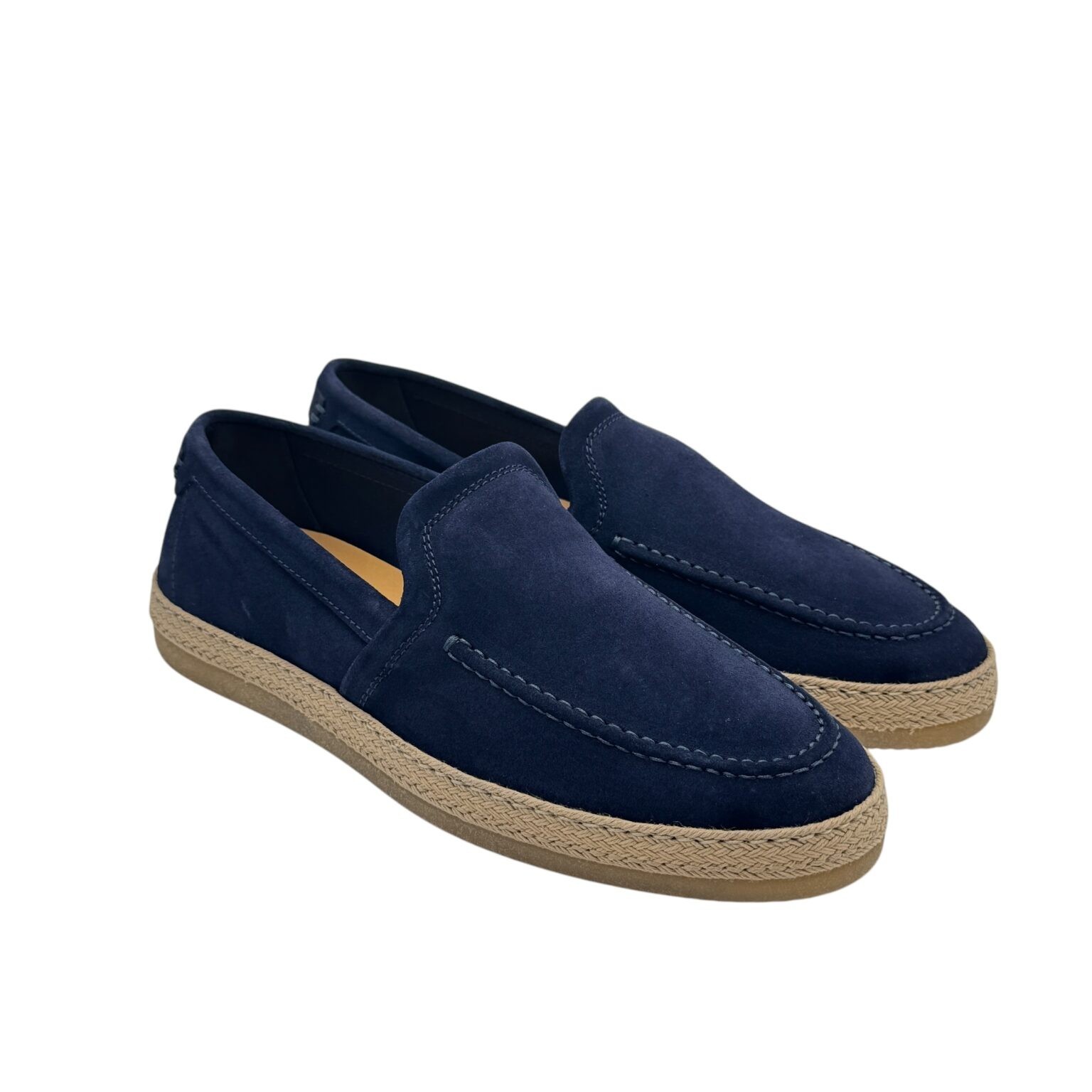 Men's Barrett suede loafer blue rubber bottom and code Ray-13460.2