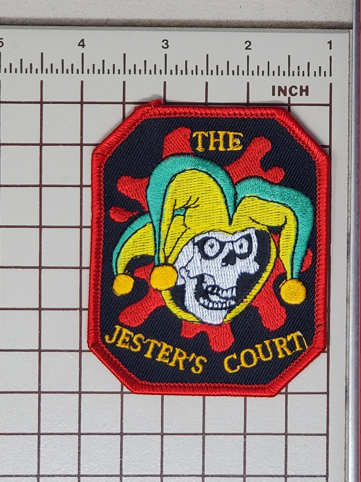 Early 90s Paintball Patch - The Jester's Court Skull Joker