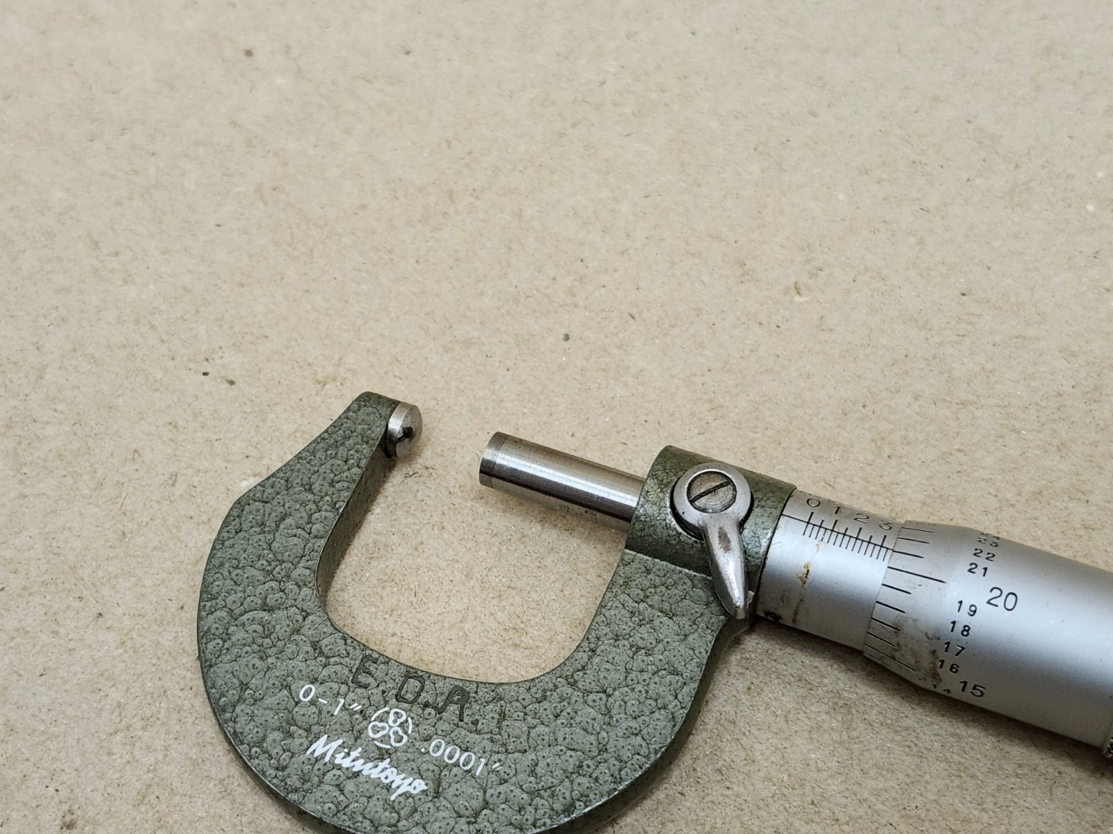 Mitutoyo #115-163 Outside Micrometer 0-1" with Spherical Face