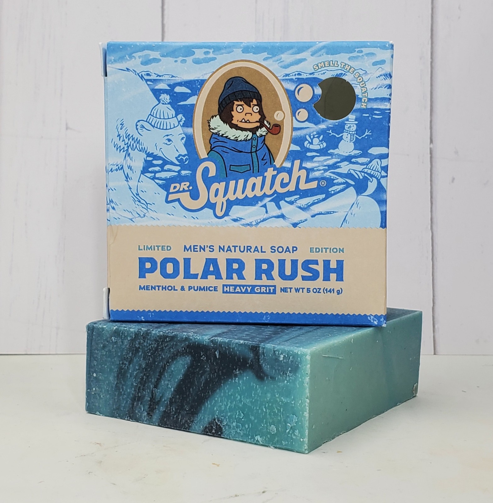 Dr. Squatch Ltd Ed. Bar Soap Polar Rush Heavy Grit 5oz