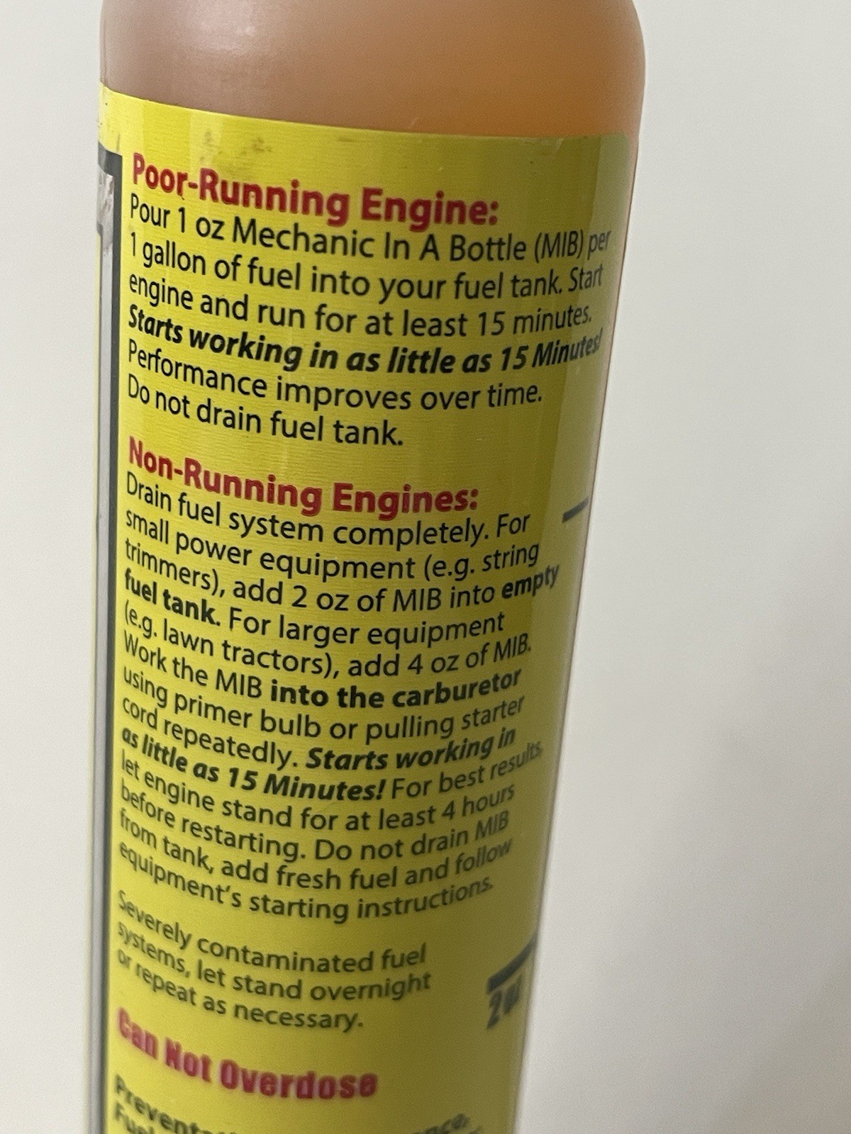Lot of 12 B3C Fuel Solutions B3C 2-004 Mechanic In a Bottle Each 4 OZ. (118.3ML)