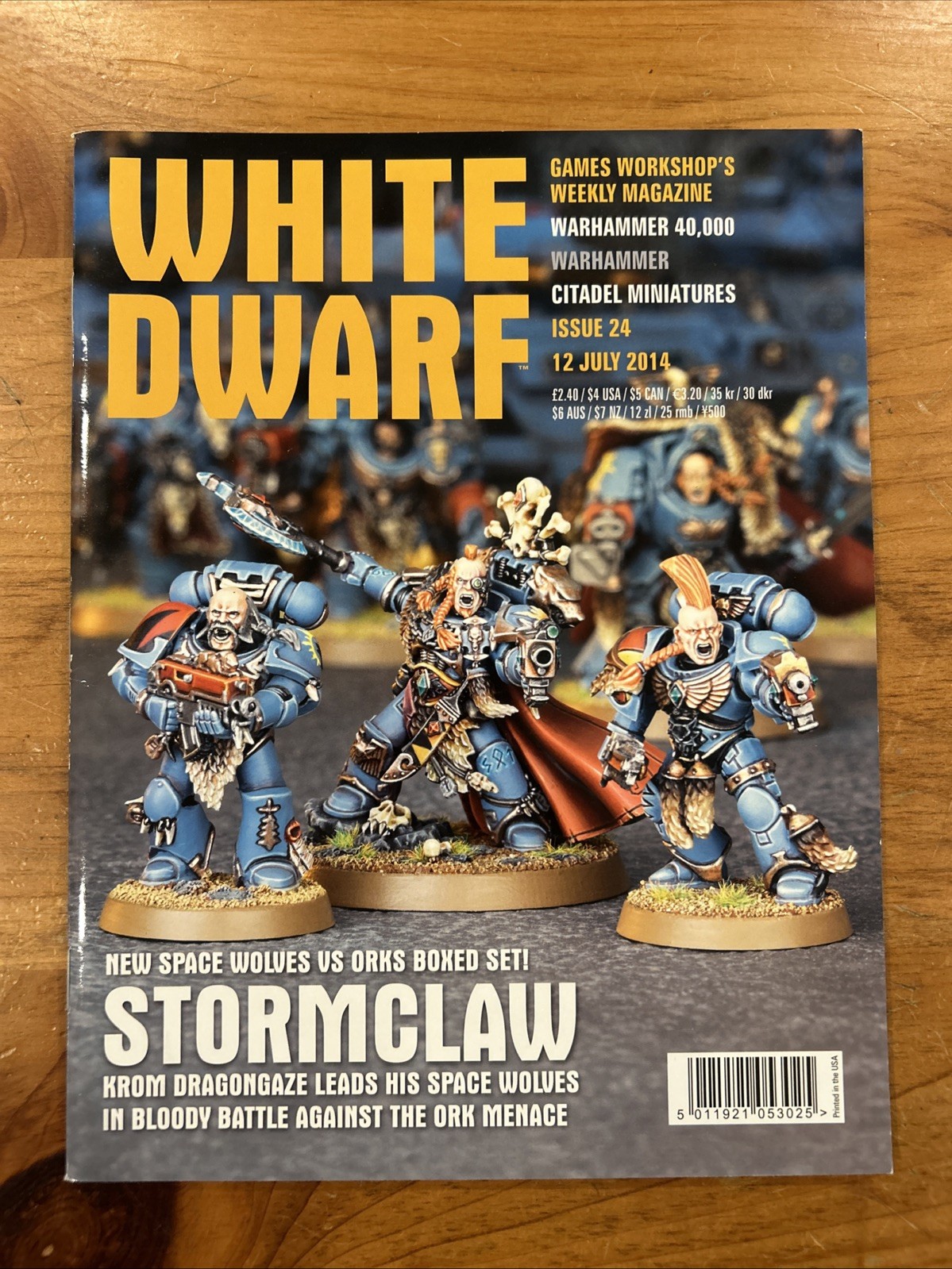 WARHAMMER MAGAZINE WHITE DWARF ISSUE #24 July 12 2014 Stormclaw