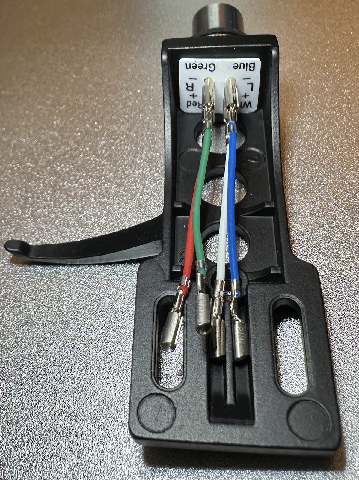 Technics Style Headshell With Lead Wires | Free 45 RPM Adapter
