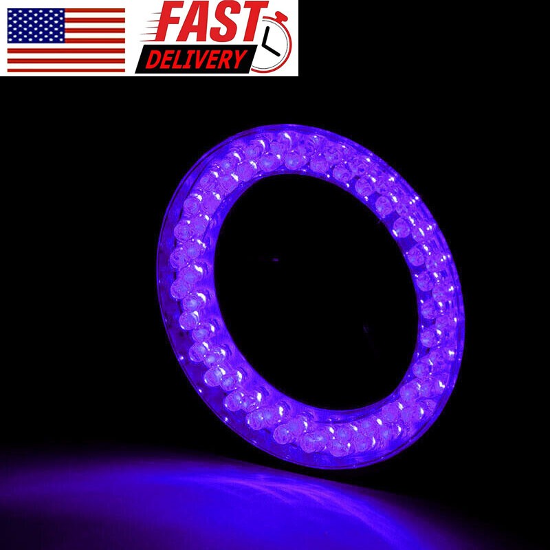 60 LED Purple UV Light Source Microscope Ring Light Lamp Illuminator 110V-240V