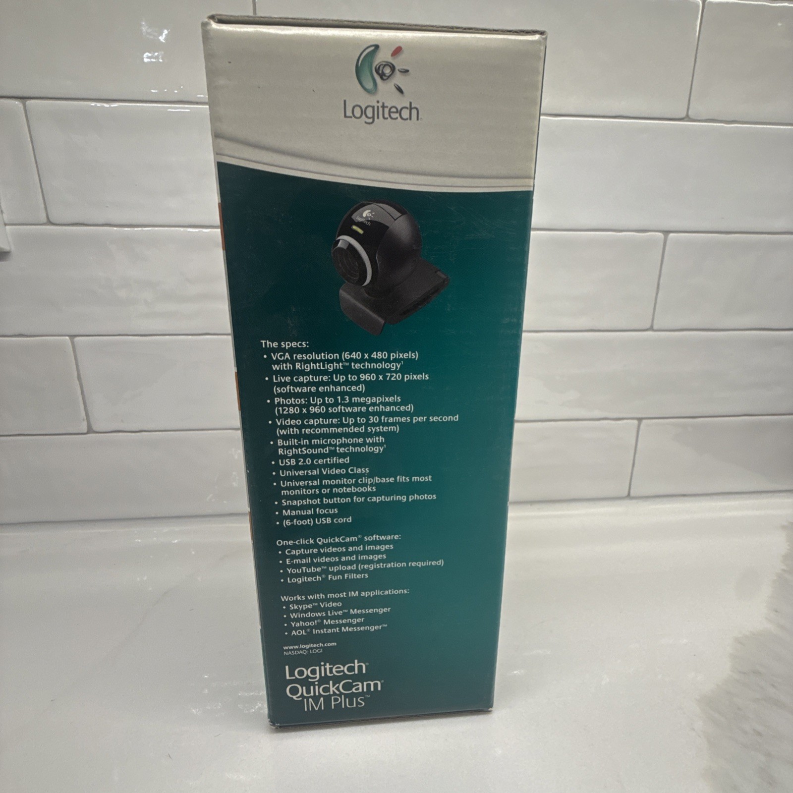 LOGITECH Quick Cam IM PLUS WEBCAM with headset - New