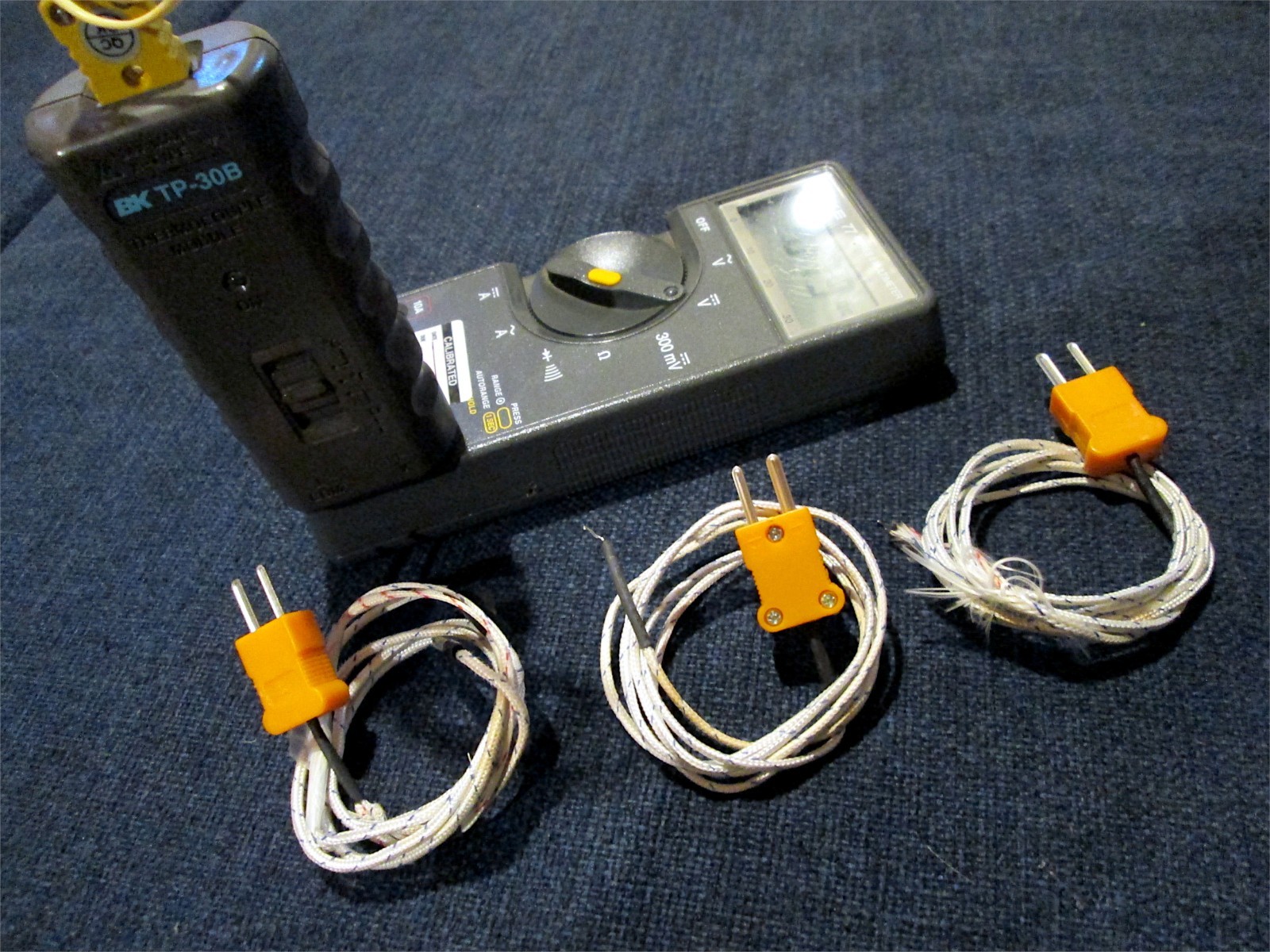 BK Precision TP-30B, Universal Temp. DMM Module, with K-Type Thermocouple Probes