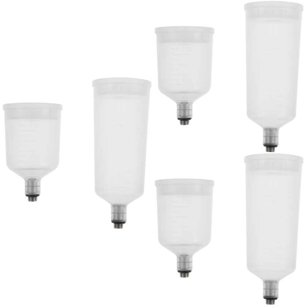 3 Pack Airbrush Mixing Bottles Mini Plastic Paint Cups Pot Replacement Part