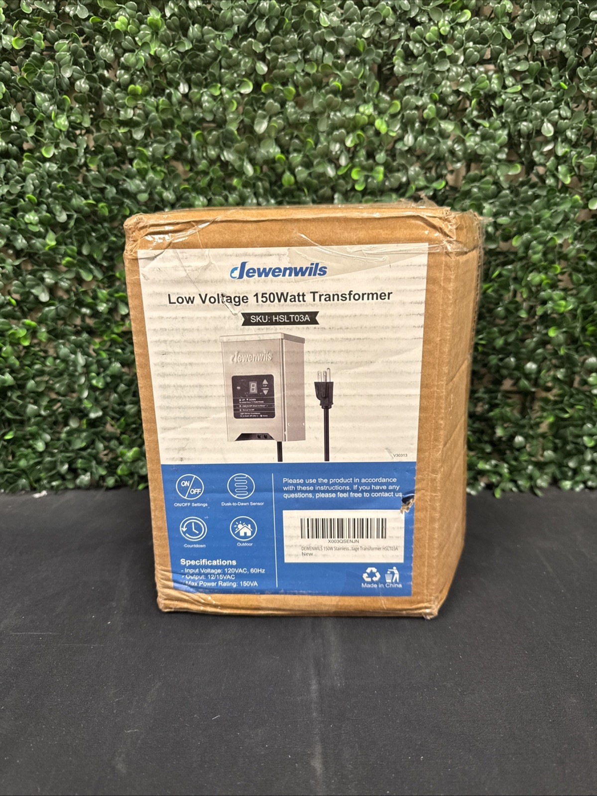 DEWENWILS 150W Low Voltage Landscape Transformer Stainless Steel HSLT03A