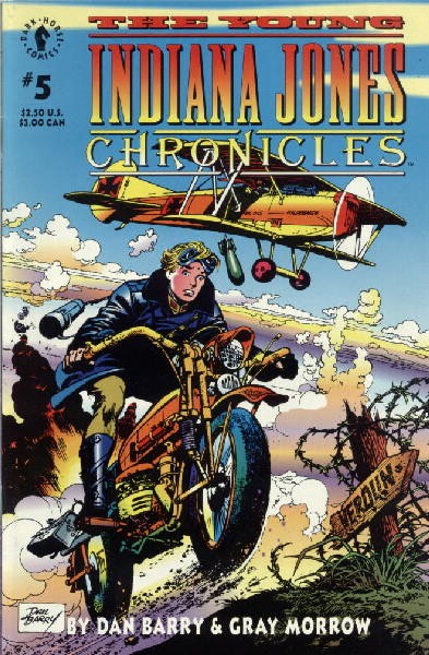 The Young Indiana Jones Chronicles Comic Book #5 Dark Horse 1992 VERY HIGH GRADE
