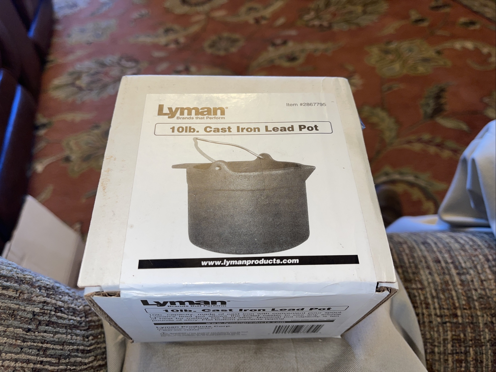 Lyman Lead Pot 10Lb Cast Iron 2867795 New In Box Pot Sealed In Plastic