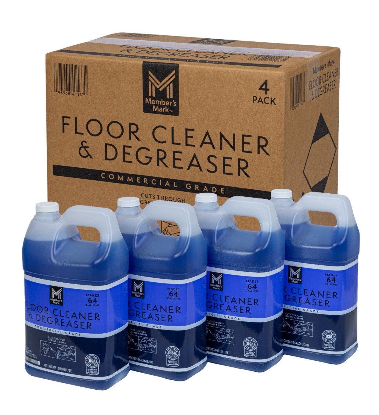 Member's Mark Commercial Grade Floor Cleaner & Degreaser ( 1 gal. 4 pk. )