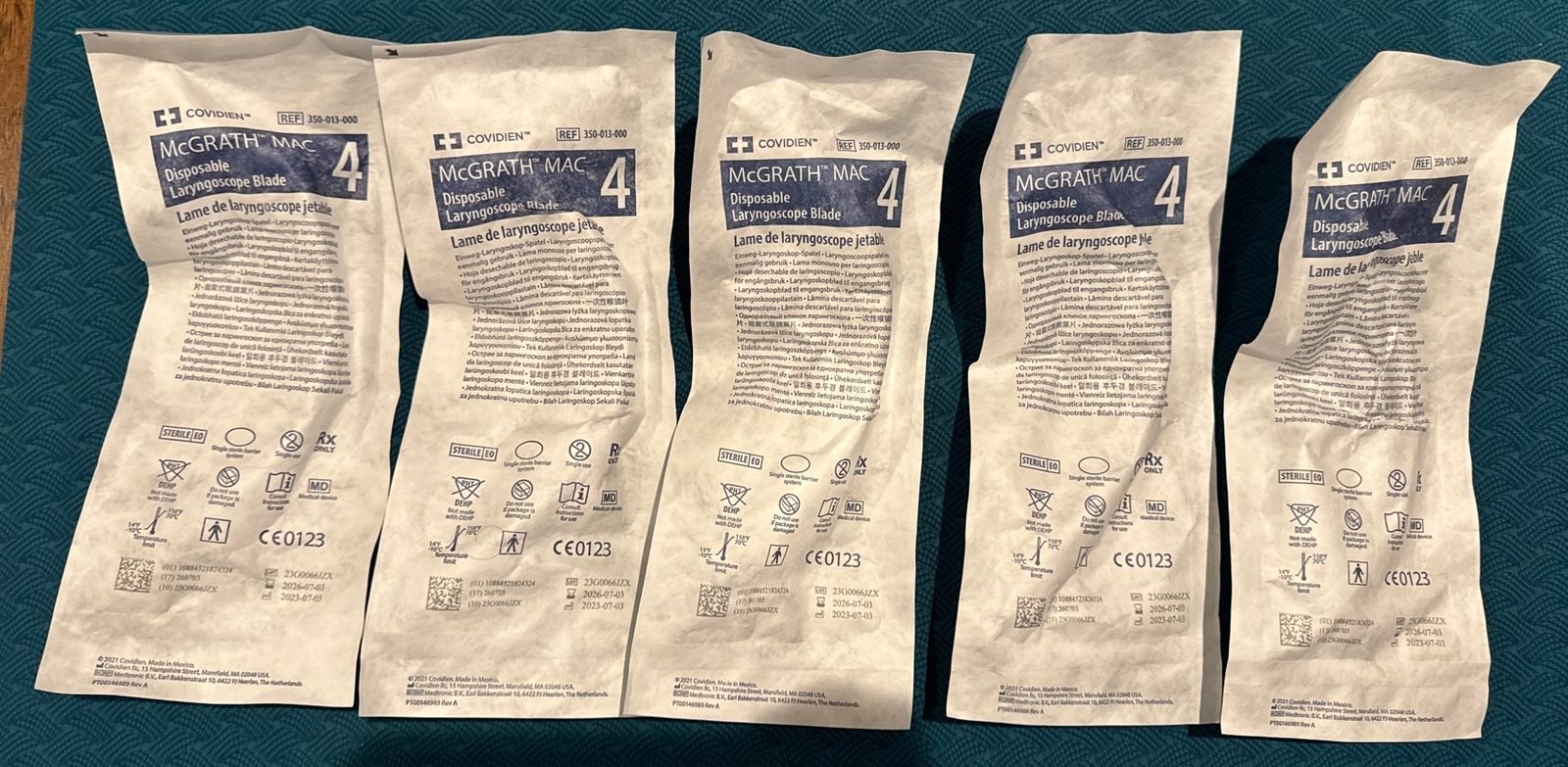 McGrath Laryngoscope MAC 4 Disposable Blades (5 pack) (expires: 2026)