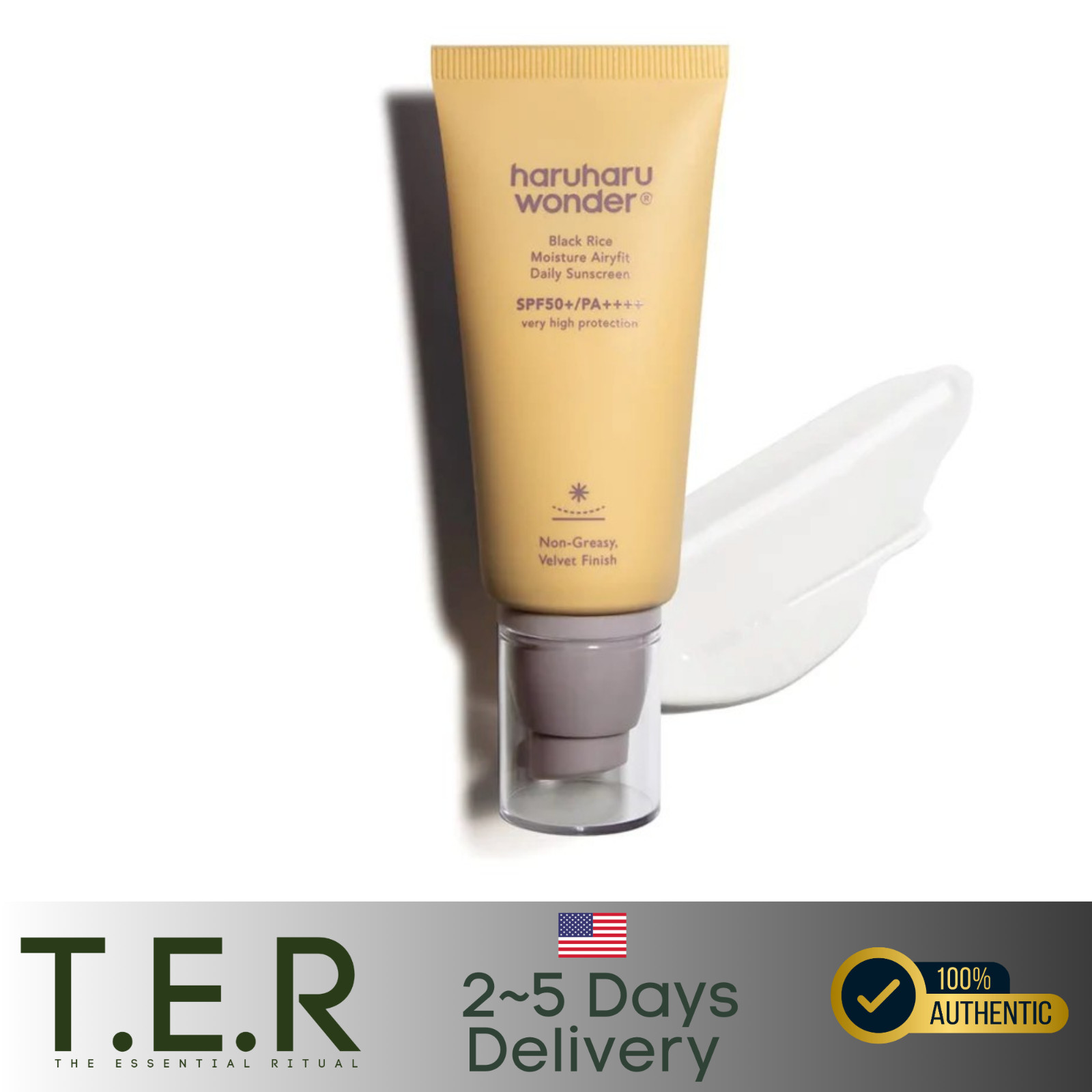 Haruharu Wonder Black Rice Moisture Airyfit Sunscreen SPF 50+ PA++++ 50ml