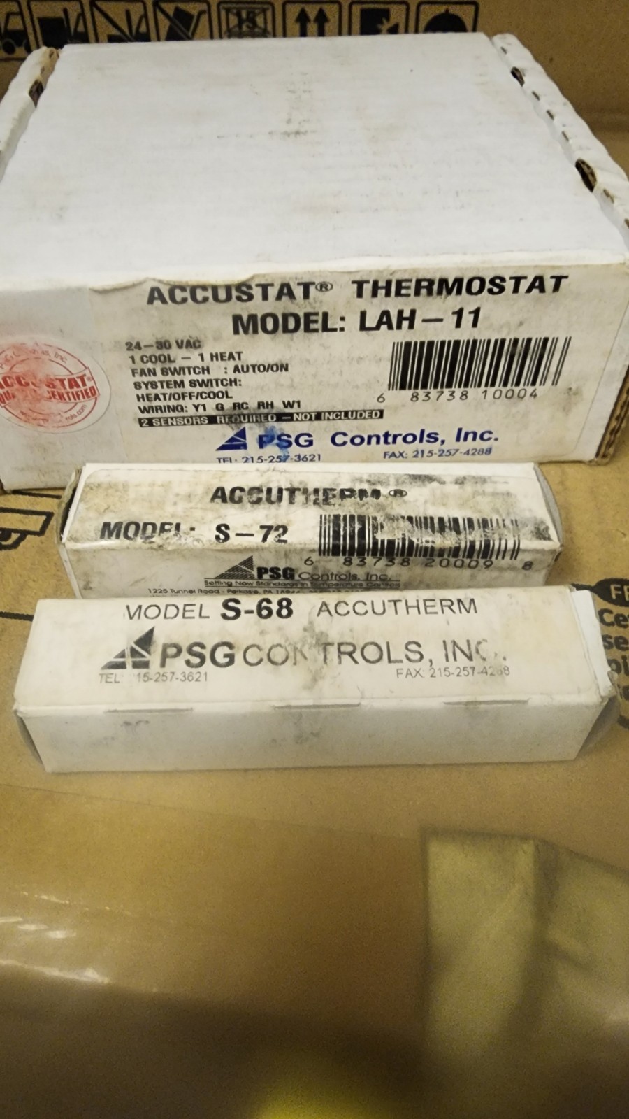 Accustat Thermostat LAH-11 Temperature Controller With 2 Accutherm Bulbs