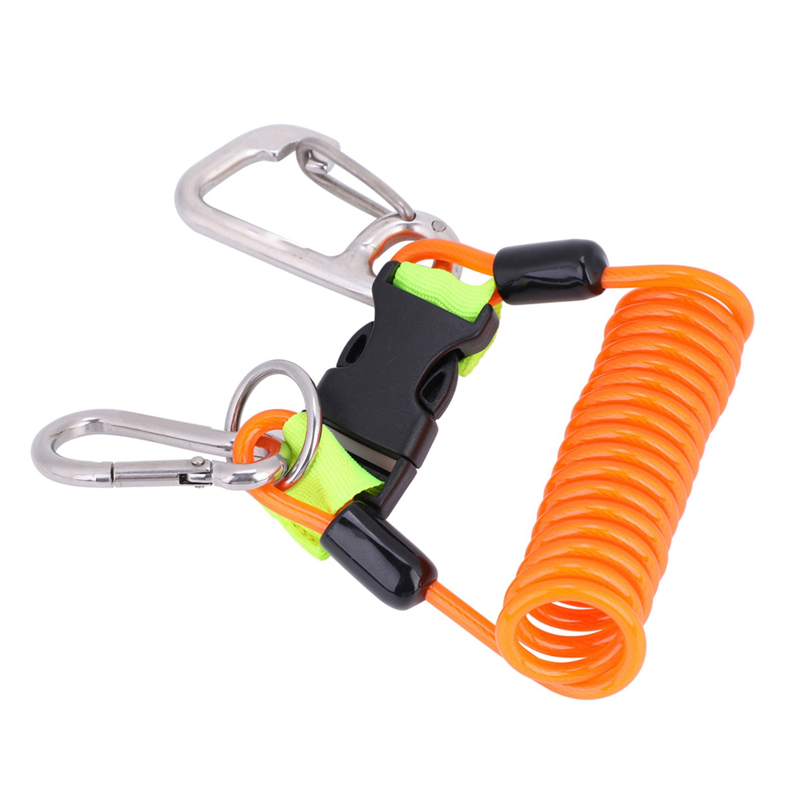 Keep Diving Anti Lost Spring Coil Lanyard Safety Emergency Tool With Quick