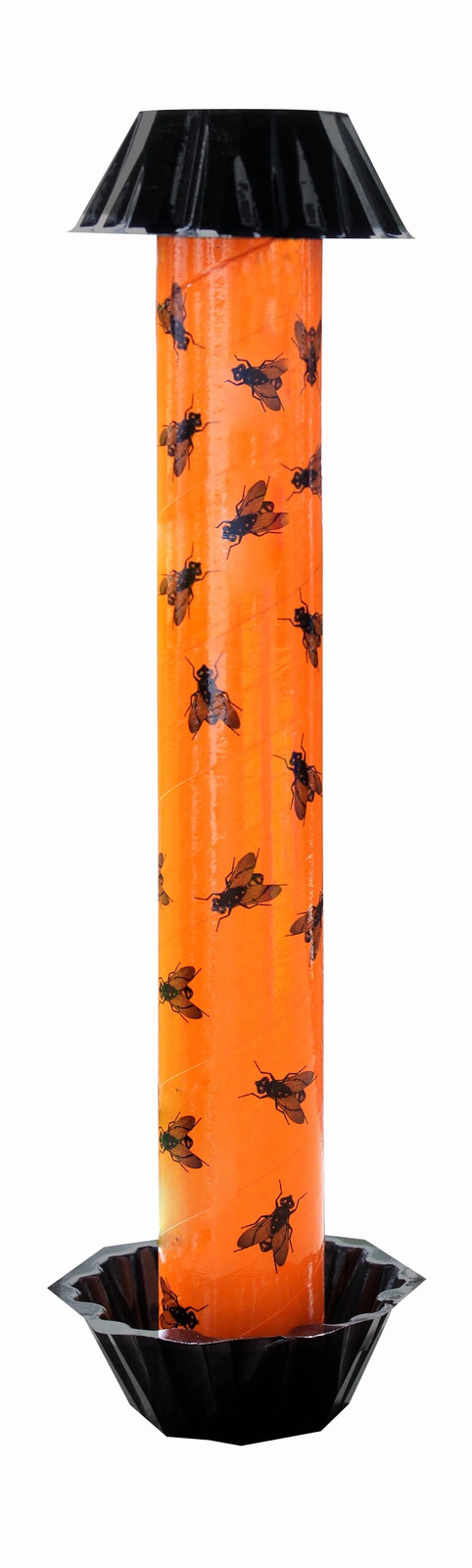 Fly stick trap for indoor outdoor flying insect control